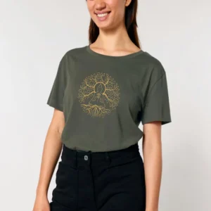 Tee-shirt Bio Femme « Zen » kaki