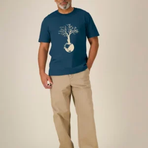 Tee-shirt Bio Homme « Save The World » denim