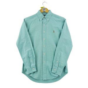 Chemise classiques Homme uni Turquoise