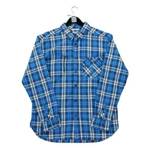 Chemise détente Homme à carreaux Bleu