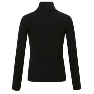 col roulé noir femme