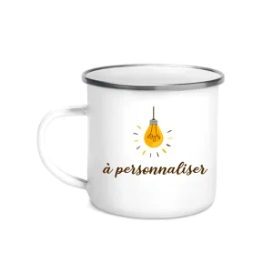 Tasse ou mug métal à personnaliser impression comprise