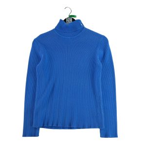 Pull Femme  col roulé Bleu clair