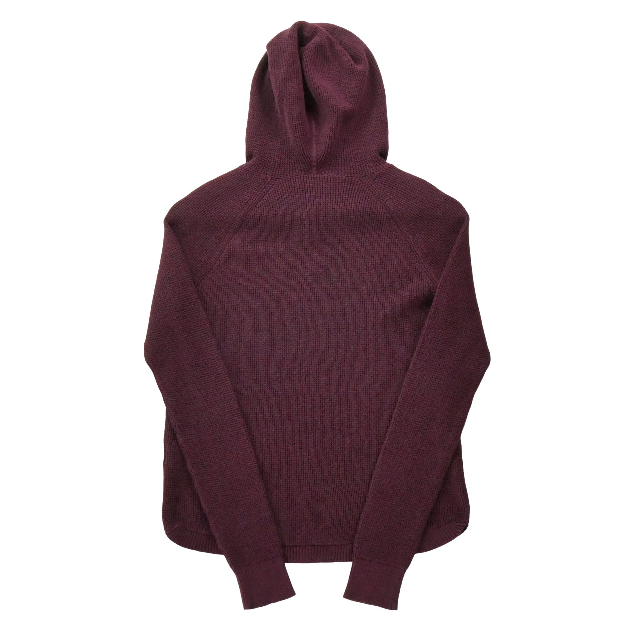 Sweat à capuche Femme Bordeaux – Image 2