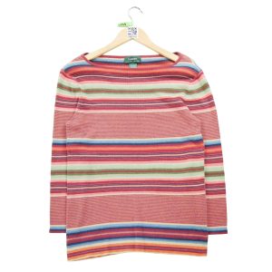 Pull Femme  en lin Rouge