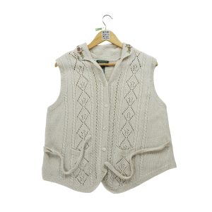 Pull Femme  en lin Beige