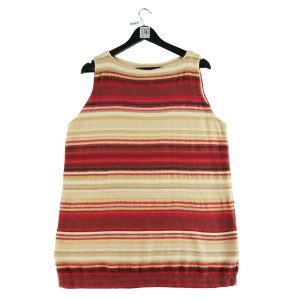 Pull Femme  en lin Rouge