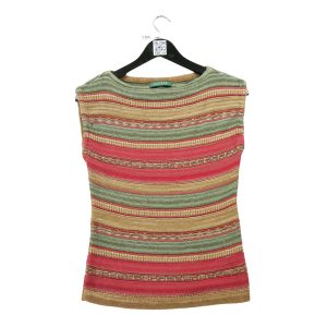 Pull Femme  en lin Vert