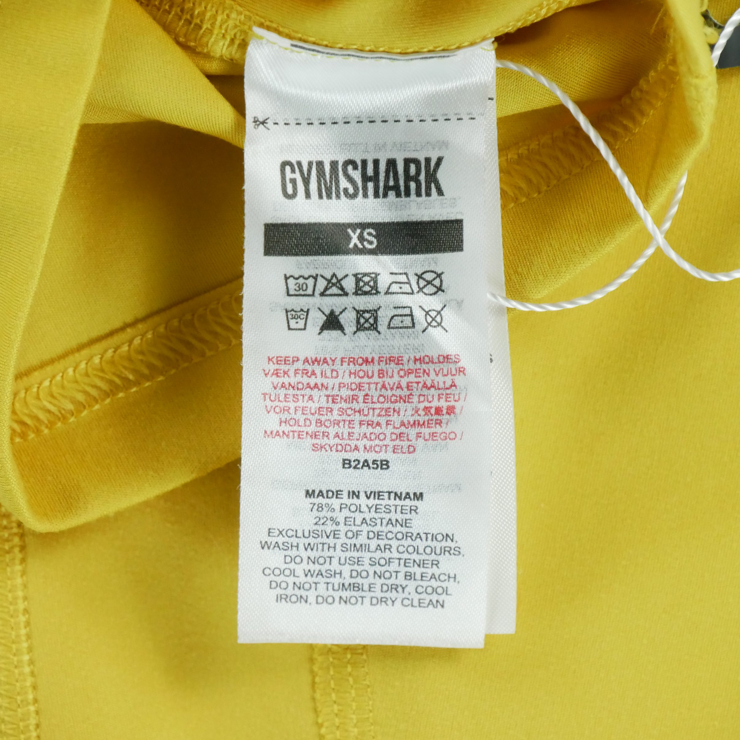 Short Femme Training Cycling Jaune – Image 4