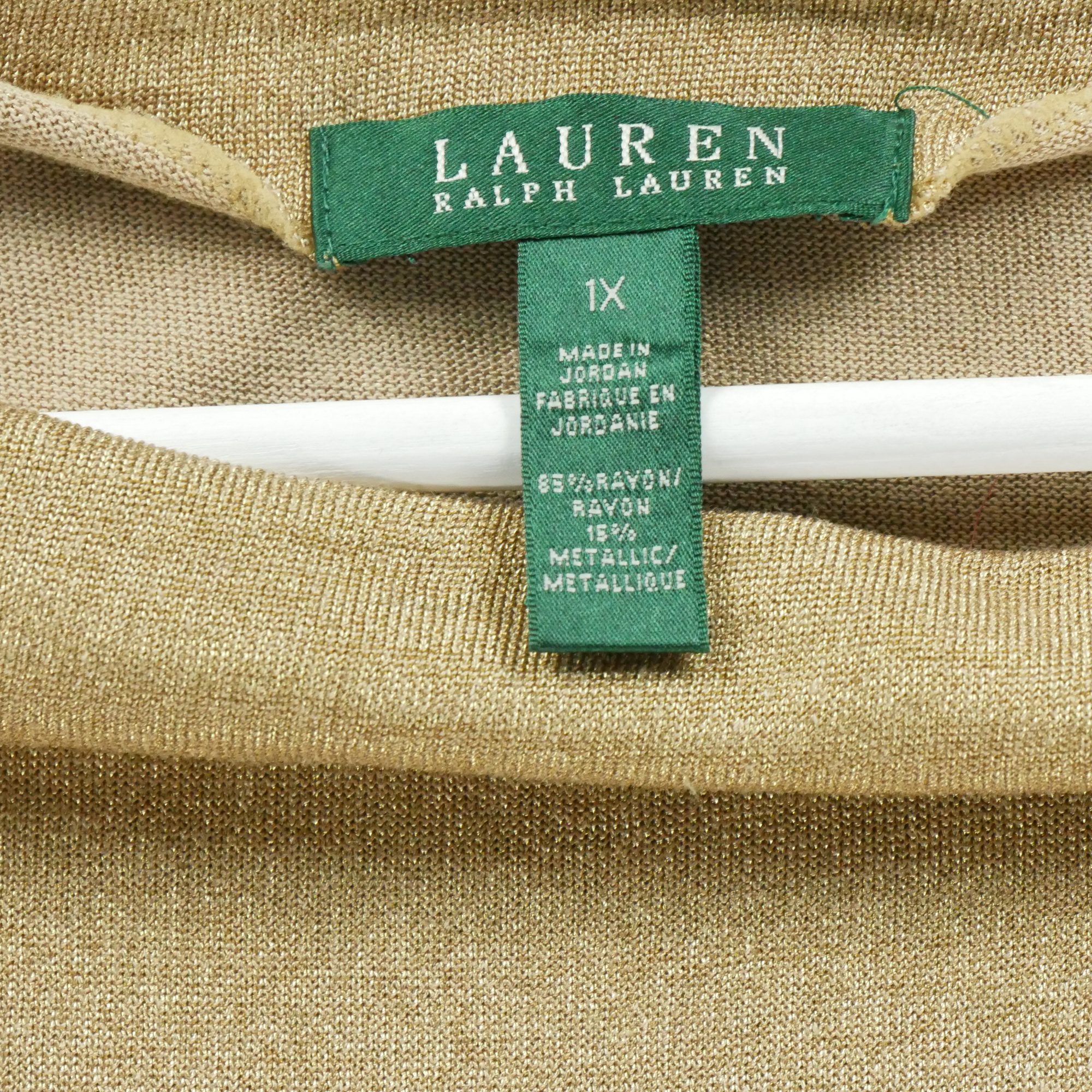 T-shirt manches longues Femme Doré – Image 5