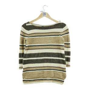 Pull Femme  en lin Marron