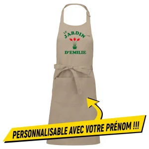 Tablier LE JARDIN DE PRÉNOM PERSO
