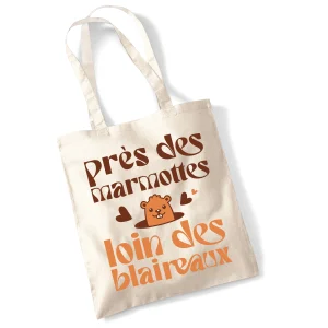 Tote Bag PRES DES MARMOTTES LOIN DES BLAIREAUX