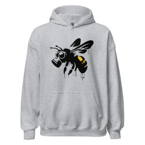 🐝 Hoodie “Nectar Noir” – Front Print Edition